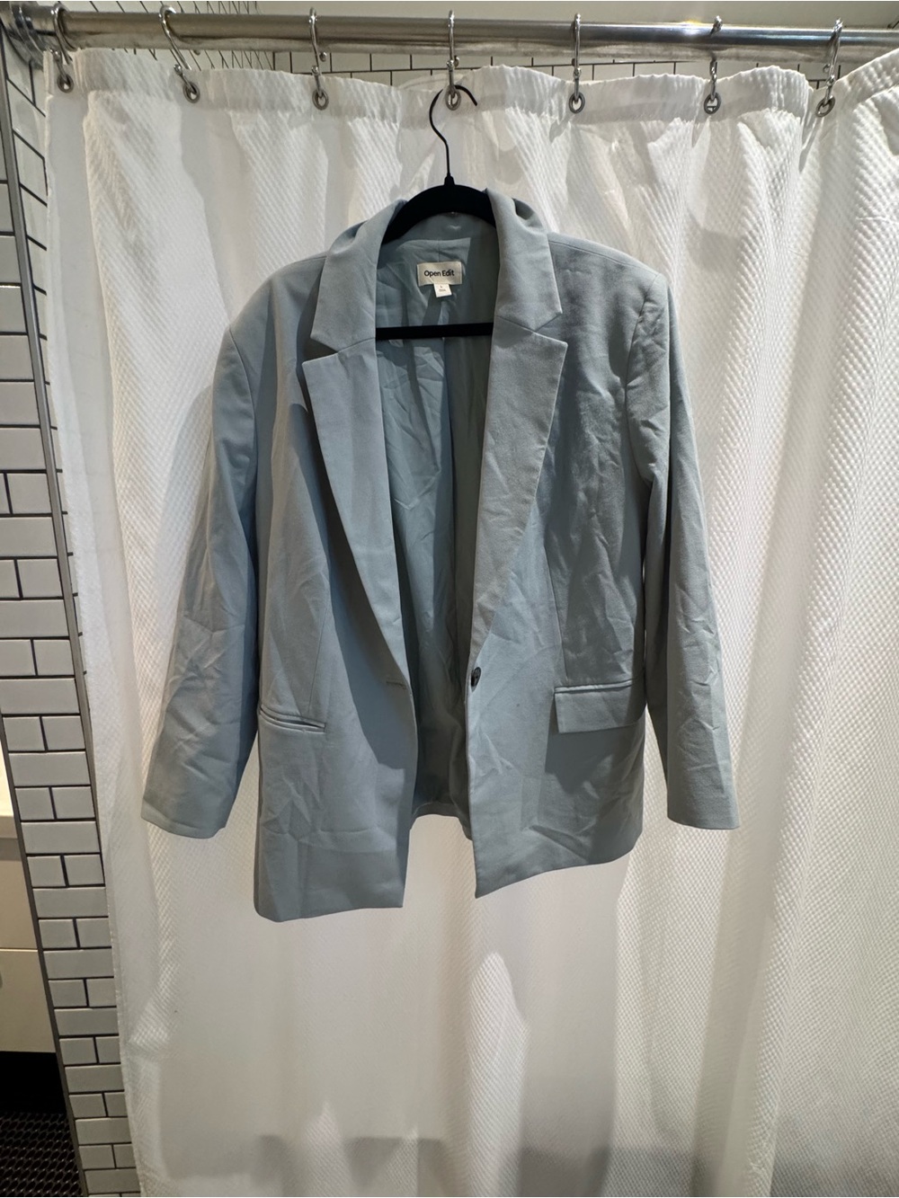 Open Edit Pale Blue Women's Blazer